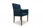 Mobile Preview: Stuhl mit dunkelblauem Bezug.