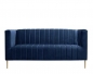 Preview: Sofa mit goldenen Sofabeinen.