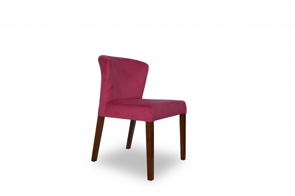 Stuhl mit roten Bezug.